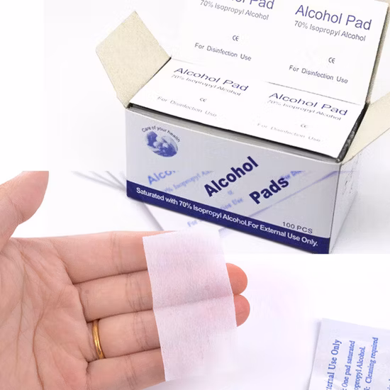 No tejido desechable con 70% de alcohol Pre Pad con precio barato