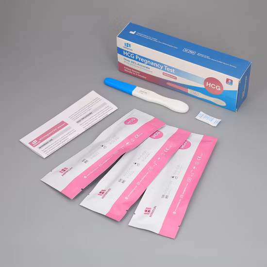 Kit privado de prueba de embarazo HCG (tira, casete, midstream)