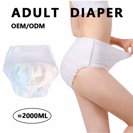 Panty adulto de los pañales adultos disponibles del adulto del pañal de la calidad de la alta absorción