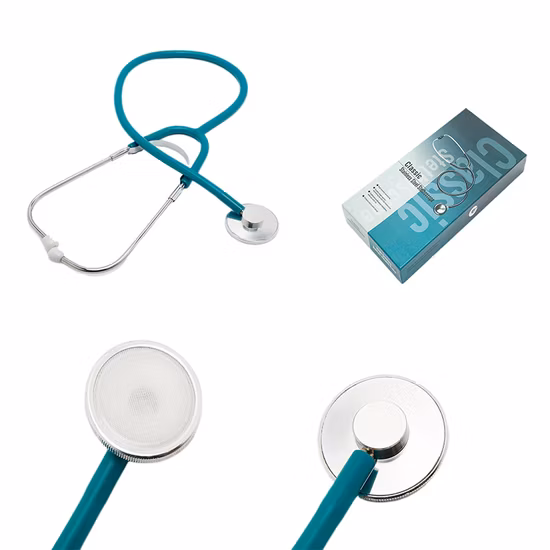 Estetoscopio de cardiología de acero inoxidable Estetoscopio médico de clase III de cardiología